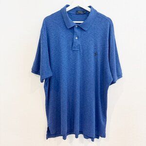 Polo Ralph Lauren Mens Blue Short Sleeve Shirt Size XXL Tall